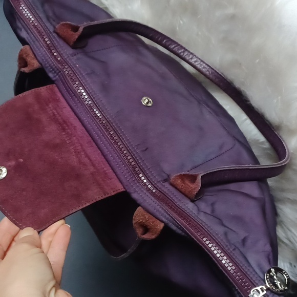 Longchamp Large Purple Tote Bag - Picture 16 of 16